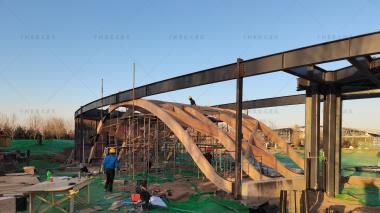 千樹(shù)承建河北園博園木結(jié)構(gòu)建筑在建中，敬請(qǐng)期待成品！